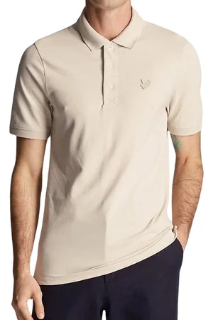 Lyle & Scott Tonaal Eagle creme poloshirt