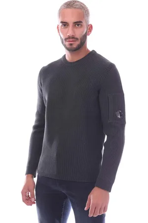 C.P. Company Heren Full Rib Knit Crewneck Sweatshirt in