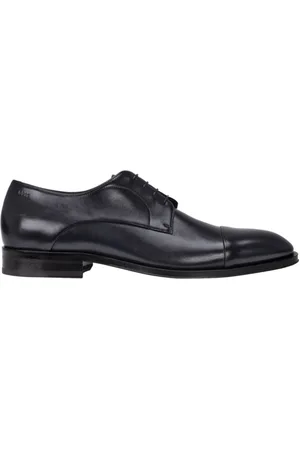 HUGO BOSS Herenschoenen Derrek Derby in donkerblauw