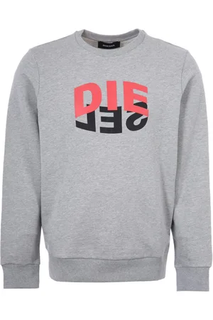 Diesel SGirk N80 tweekleurig logo-sweatshirt met ronde hals voor heren