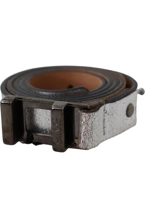 Costume National Bronzen Hardware Lederen Riem