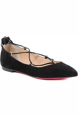 DEE OCLEPPO Womens Ballerina Black OC3413 Black Suede