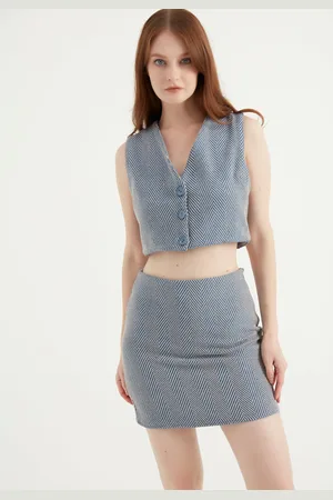 HERITA Kort vest met knopen