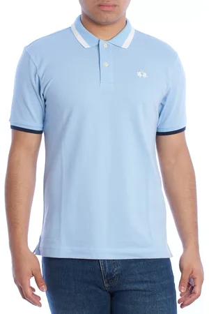La Martina YMP006-PK001 Heren Slim Fit Poloshirt met korte mouwen