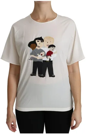 Dolce & Gabbana #dgfamily Patch Blousetop Met Korte Mouwen
