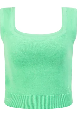 myMo Gebreide top Dames lichtgroen