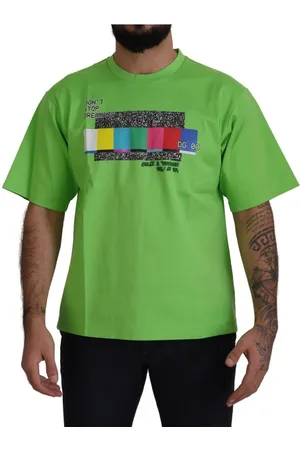 Dolce & Gabbana Dg Channel Print Katoenen T-shirt