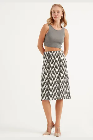 HERITA Midi-rok met patroon