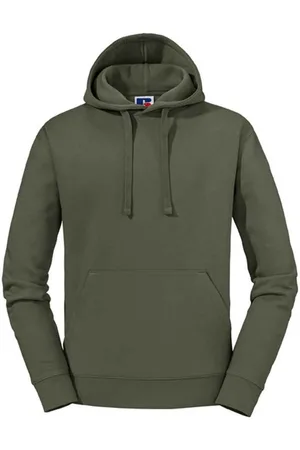 Russell Athletic Russell Heren Authentieke Hoodie (Olijfgroen)