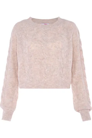 myMo Jumper Dames wol wit melange