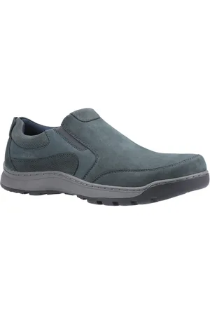 Hush Puppies Heren Jasper Nubuck Leren Slip On Schoen (Marine)