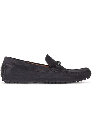 HUGO BOSS Heren Driver Moccasin in donkerblauw