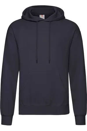 Fruit Of The Loom Volwassenen Unisex klassiek sweatshirt met capuchon (Deep Navy)