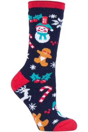 Heat Holders Lite - Thermische kerstsokken voor dames - Feestelijk Plezier