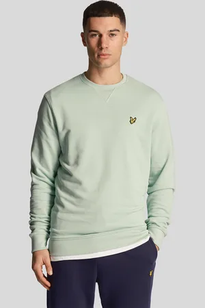 Lyle & Scott Logo effen turquoise schaduwsweatshirt