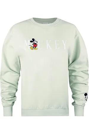 Disney Dames/dames Mickey Mouse geborduurd sweatshirt (Salie)