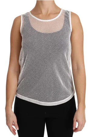 Dolce & Gabbana Luxe Transparante Mouwloze Tanktop