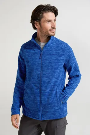 Mountain Warehouse Heren Snowdon II Full Zip Fleecejack (Kobaltblauw)