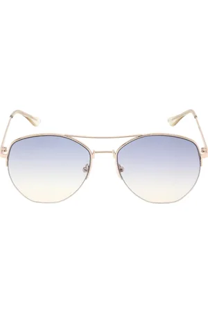 Calvin Klein Marine Gradient Lens Gouden Zonnebril