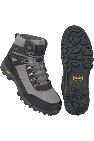 Mountain Warehouse Heren Storm Extreme Suede Waterdichte Wandelschoenen (Donkergrijs)
