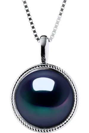 Diadema AURA zoetwater parel 9-10 mm Black 925