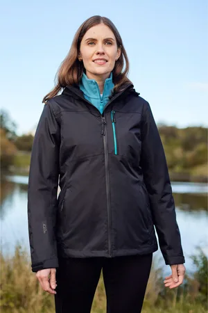 Mountain Warehouse Dames/Dames Rainforest II Extreme Waterdichte Jas (Jet )