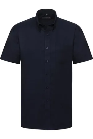 Russell Athletic Russell Collection Heren Oxford Formeel Shirt (Heldere marine)