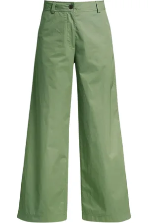 Parajumpers Amazonas groene wijd uitlopende broek