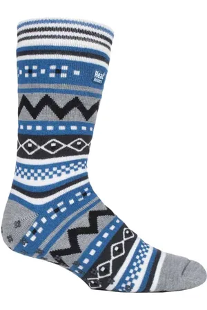 Heat Holders Nordic pantoffelsokken voor heren - / Denim