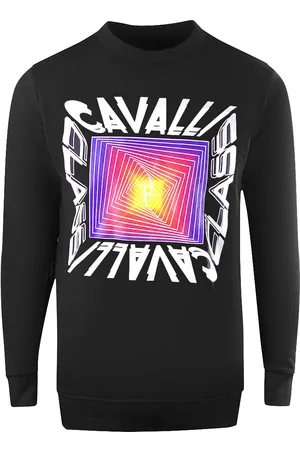 Roberto Cavalli Asymmetrisch boxontwerp sweatshirt