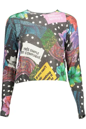 Desigual Contrasterende Detail Linnen Jeans & Broek