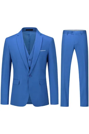 Allthemen Regatta blauw 3-delig slim-fit klassiek pak