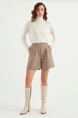 HERITA Geplooide shorts