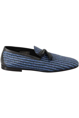 Dolce & Gabbana Geweven Leren Loafers Met Kwastjes