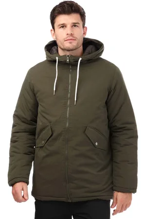 JACK & JONES Jack Jones Loop parka voor heren in olijfkleur