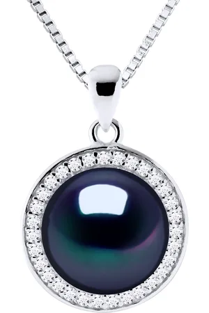 Diadema SUN zoetwater parel 9-10 mm Black 925