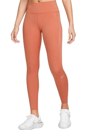 Nike Epic Luxe perzikkleurige legging