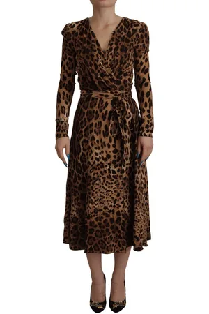 Dolce & Gabbana Wikkeljurk Met Luipaardprint
