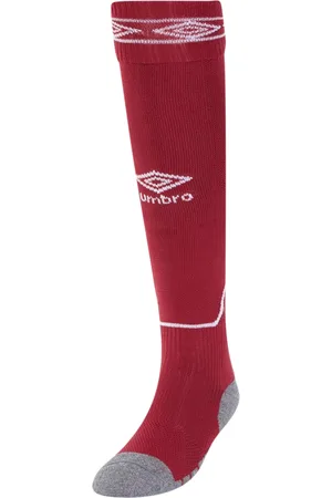 Umbro Diamanten voetbalsokken voor kinderen (Nieuw Claret/Wit)