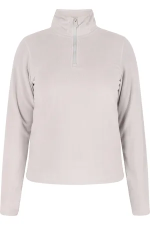 myMo Fleece trui Dames lichtgrijs