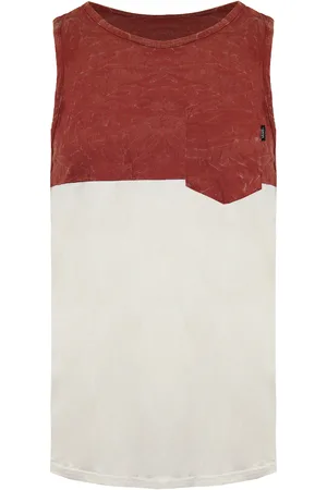 Vans Off The Wall Ronde Hals Mouwloos Wit/ Heren Tanktop VN0ONXFXM