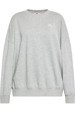 myMo Sweatshirt Dames licht grijs melange