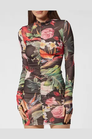 Philipp Plein Korte Jurk Flowers