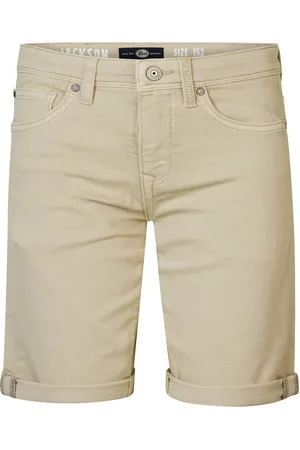 Petrol Industries Jongens Gekleurde Denim Short Shoreity - Bruin
