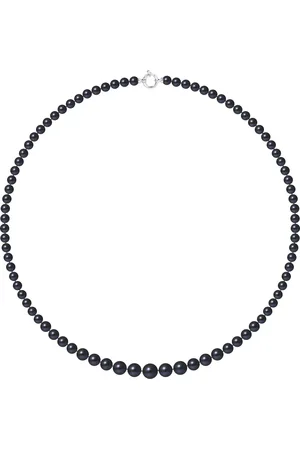 Diadema Zoetwater parel Rank in de herfst van 10-6 mm Sluiting Princess Luxury 18K White Gold