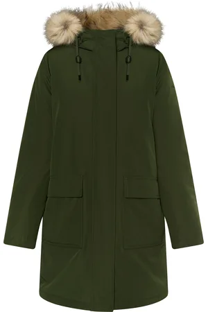 Dreimaster Winterparka met imitatiebont Dames