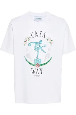 Casablanca Statue En Marbe Bedrukt T-shirt in