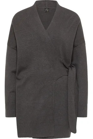 Dreimaster Vest Dames donkergrijs gem