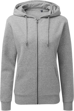 Asquith Vrouwen/dames Zip-Through Organic Hoodie (Heide )