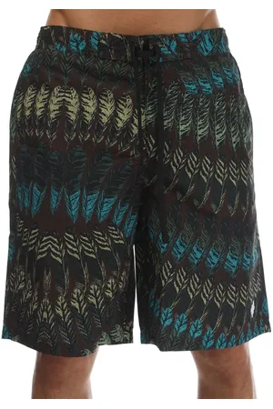 MARCELO BURLON Allover Print Feathers Lace-Up Board Shorts voor heren in